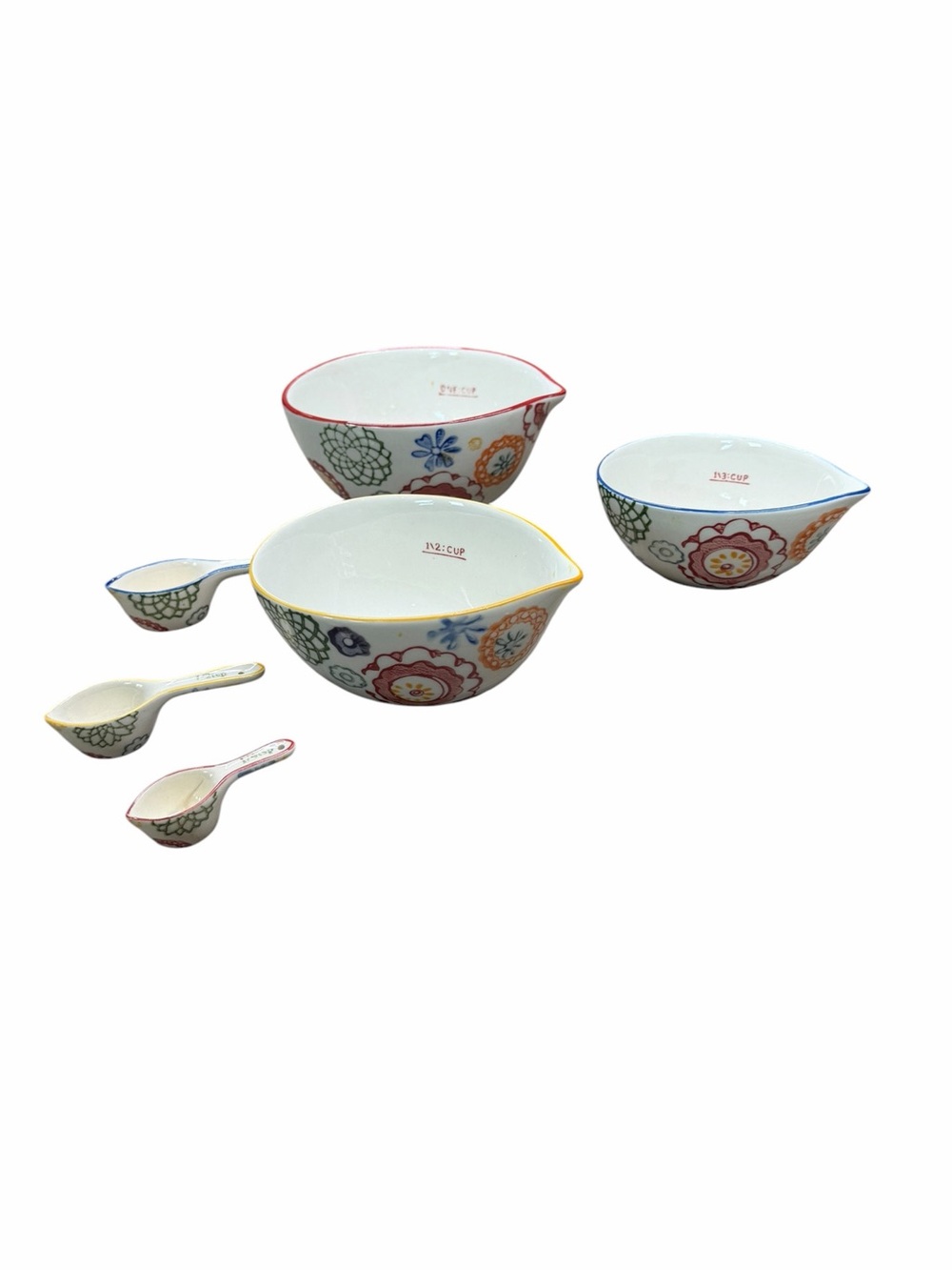 Pier 1 Zinnia Multicolor Measuring Cups & Spoons Set